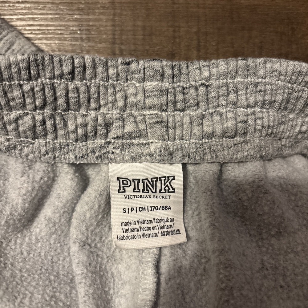 Victoria Secret PINK Sweatpants Joggers Gray Small Comfy Lounge - Picture 3 of 4